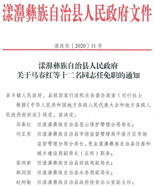 漾濞县人事任命公告更新，激发自信与成就感，共筑未来美好篇章